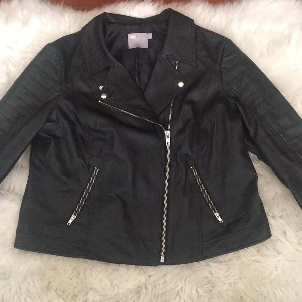 Barely Worn ASOS Leather Moto Jacket